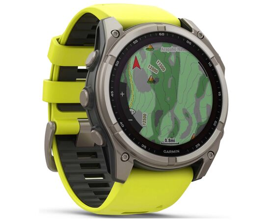 Смарт-часы Garmin fenix 8 51mm,Saph Solar, BareTi/Graphite,AmpYe/GrphBnd (010-02907-21), изображение 3 Смарт-часы Garmin fenix 8 51mm,Saph Solar, BareTi/Graphite,AmpYe/GrphBnd (010-02907-21), изображение 3