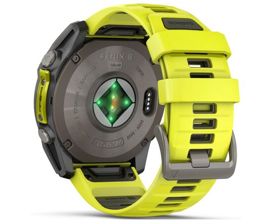 Смарт-часы Garmin fenix 8 51mm,Saph Solar, BareTi/Graphite,AmpYe/GrphBnd (010-02907-21), изображение 6 Смарт-часы Garmin fenix 8 51mm,Saph Solar, BareTi/Graphite,AmpYe/GrphBnd (010-02907-21), изображение 6