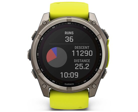 Смарт-часы Garmin fenix 8 51mm,Saph Solar, BareTi/Graphite,AmpYe/GrphBnd (010-02907-21), изображение 7 Смарт-часы Garmin fenix 8 51mm,Saph Solar, BareTi/Graphite,AmpYe/GrphBnd (010-02907-21), изображение 7