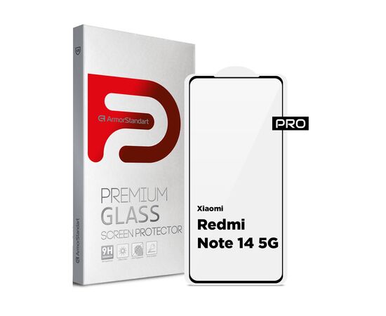 Стекло защитное Armorstandart Pro Xiaomi Redmi Note 14 5G Black (ARM83175)