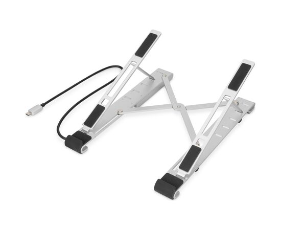 Підставка до ноутбука Digitus Variable Notebook Stand, до 17", USB-C Dock 5-Port (DA-90424)