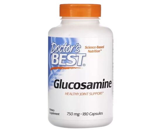 Витаминно-минеральный комплекс Doctor's Best Глюкозамин Сульфат, 750 мг, Glucosamine Sulfate, 180 капсул (DRB-00086)