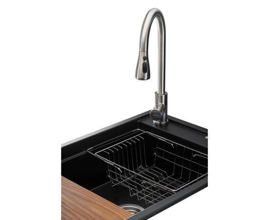 Мойка кухонная GRANADO Basic Estella black (+ змішувач Campo LUX inox + дозатор Redondo inox + кошик + (ksg0101), изображение 2 Мойка кухонная GRANADO Basic Estella black (+ змішувач Campo LUX inox + дозатор Redondo inox + кошик + (ksg0101), изображение 2