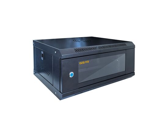 Шкаф настенный GEAR 4U 19'' 600x600x240 мм, black (GWMSN-4U-600-600)