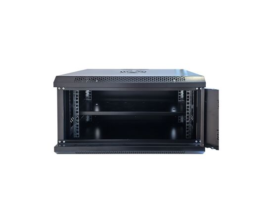 Шкаф настенный GEAR 6U 19'' 600x600x300 мм, + полка 19", black (GWMSN-6U-600-600), изображение 4 Шкаф настенный GEAR 6U 19'' 600x600x300 мм, + полка 19", black (GWMSN-6U-600-600), изображение 4