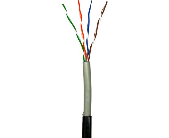 Кабель мережевий GEAR UTP 100м, cat.5e, CU, 4*2*0,51, PVC+PE, outdoor (GEC-UTPCUOUT051100)