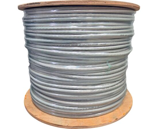 Кабель мережевий GEAR UTP 305м, cat.6, CU, 4*2*0,54, PVC, indoor, grey (GEC-UTPC6CU054305), зображення 2 Кабель мережевий GEAR UTP 305м, cat.6, CU, 4*2*0,54, PVC, indoor, grey (GEC-UTPC6CU054305), зображення 2