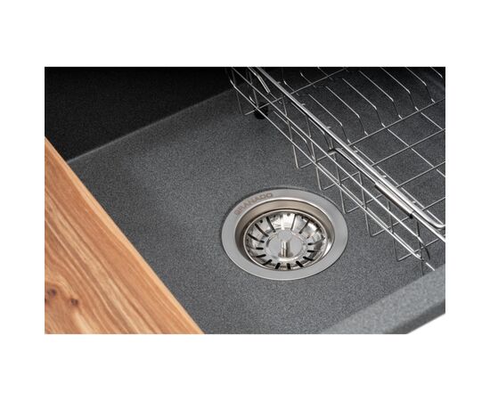 Мойка кухонная GRANADO Basic Estella grafito (+ змішувач Campo LUX inox + дозатор Redondo inox + кошик (ksg0109), изображение 4