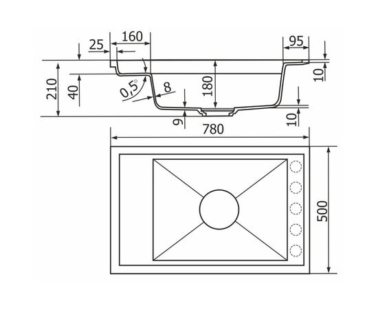 Мойка кухонная GRANADO Basic Estella terra (+ змішувач Campo LUX inox + дозатор Redondo inox + кошик + (ksg0103), изображение 11 Мойка кухонная GRANADO Basic Estella terra (+ змішувач Campo LUX inox + дозатор Redondo inox + кошик + (ksg0103), изображение 11