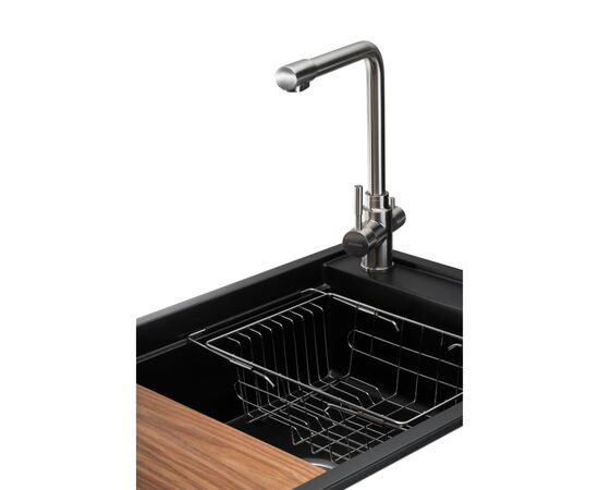 Мойка кухонная GRANADO Optimal Estella black (+ змішувач Badalona LUX inox + дозатор Redondo inox + коши (ksg0201), изображение 2