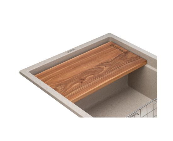 Мойка кухонная GRANADO Optimal Estella terra (+ змішувач Badalona LUX inox + дозатор Redondo inox + кошик+дошка) (ksg0203), изображение 5 Мойка кухонная GRANADO Optimal Estella terra (+ змішувач Badalona LUX inox + дозатор Redondo inox + кошик+дошка) (ksg0203), изображение 5