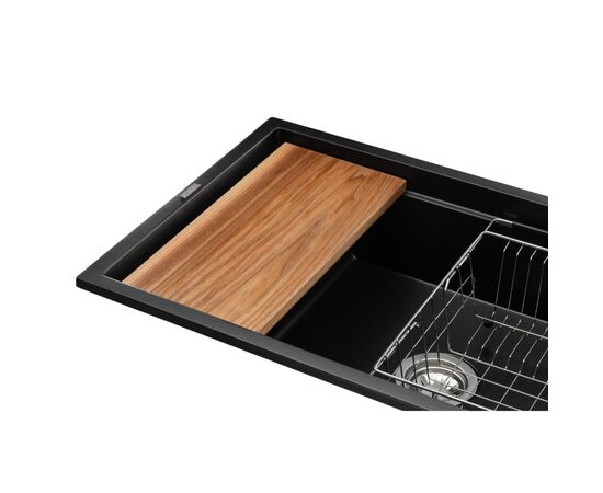 Мойка кухонная GRANADO Royal Artes black shine (+ подрібнювач Algar 1000 + змішувач Ferrol inox + дозатор Redondo inox (ksg1301), изображение 5 Мойка кухонная GRANADO Royal Artes black shine (+ подрібнювач Algar 1000 + змішувач Ferrol inox + дозатор Redondo inox (ksg1301), изображение 5