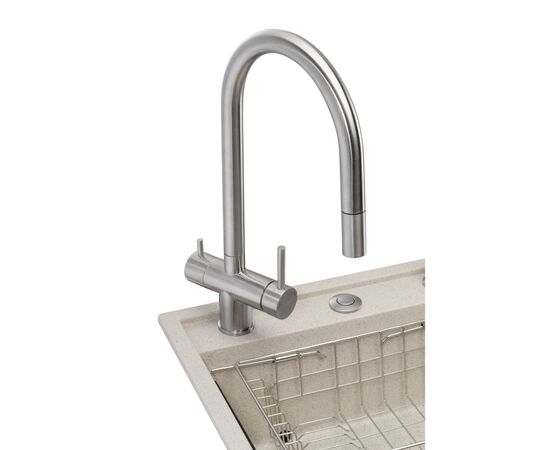 Мойка кухонная GRANADO Royal Estella terra (+ подрібнювач Algar 1000 + змішувач Ferrol inox + дозатор Redondo inox + ко (ksg0303), изображение 2 Мойка кухонная GRANADO Royal Estella terra (+ подрібнювач Algar 1000 + змішувач Ferrol inox + дозатор Redondo inox + ко (ksg0303), изображение 2