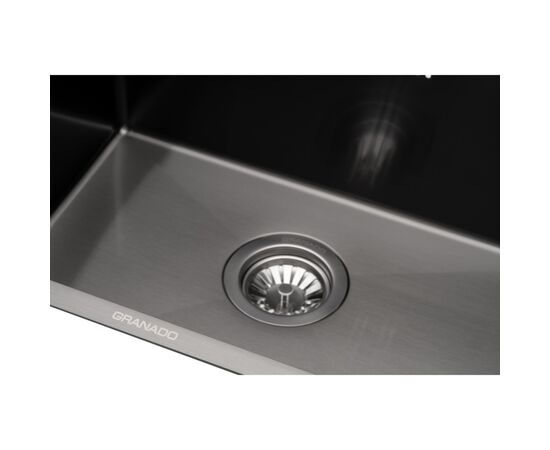 Мойка кухонная GRANADO Under top MAX STEEL S201 black (GS07201B), изображение 3