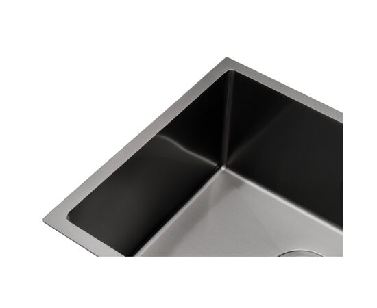 Мойка кухонная GRANADO Under top MAX STEEL S201 black (GS07201B), изображение 4