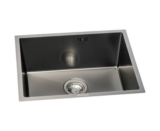 Мойка кухонная GRANADO Under top max STEEL S201 black honeycomb (GS07201BH), изображение 2