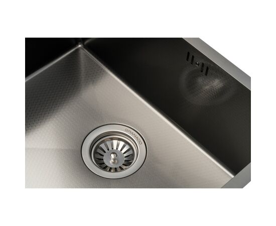Мойка кухонная GRANADO Under top max STEEL S201 black honeycomb (GS07201BH), изображение 3