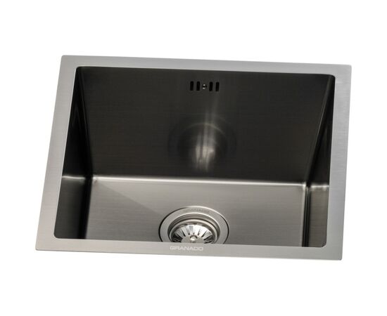 Мойка кухонная GRANADO Under top STEEL S201 black (GS08201B), изображение 2 Мойка кухонная GRANADO Under top STEEL S201 black (GS08201B), изображение 2