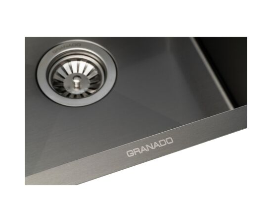 Мойка кухонная GRANADO Under top STEEL S201 black (GS08201B), изображение 3 Мойка кухонная GRANADO Under top STEEL S201 black (GS08201B), изображение 3