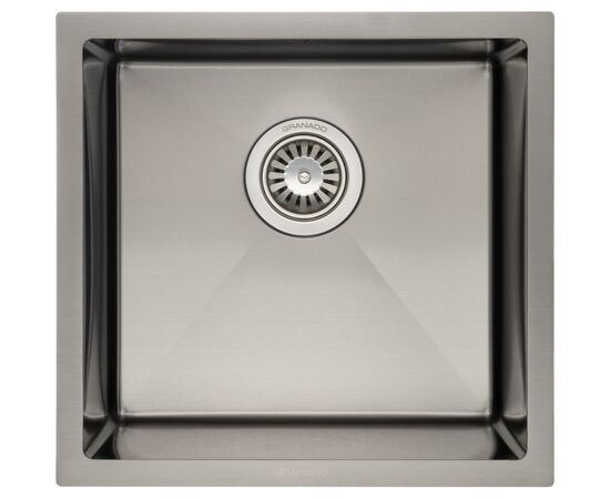 Мойка кухонная GRANADO Under top STEEL S201 black (GS08201B)