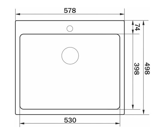 Мойка кухонная GRANADO Villena S201 black (GS03201B), изображение 7