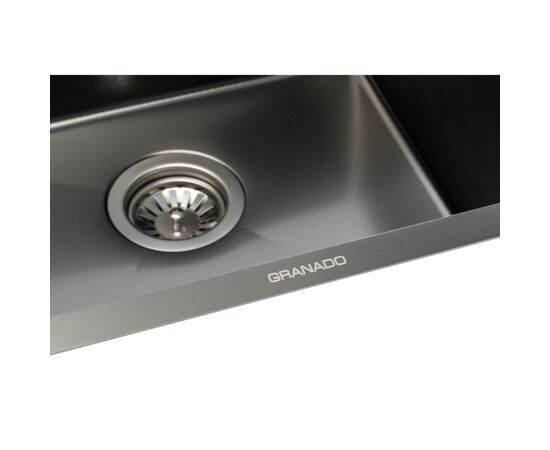 Мойка кухонная GRANADO Galera S201 black honeycomb (GS02201BH), изображение 6 Мойка кухонная GRANADO Galera S201 black honeycomb (GS02201BH), изображение 6