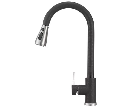 Смеситель GRANADO Campo LUX black shine (gz0501L), изображение 2