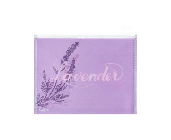 Папка на молнии Axent zip-lock А4+ Lavender-1 (1497-36-A), изображение 2 Папка на молнии Axent zip-lock А4+ Lavender-1 (1497-36-A), изображение 2