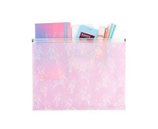 Папка на молнии Axent zip-lock А4+ Lavender-3 (1497-38-A), изображение 3 Папка на молнии Axent zip-lock А4+ Lavender-3 (1497-38-A), изображение 3