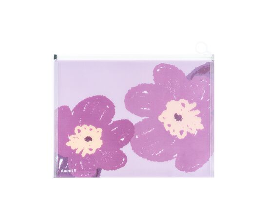 Папка на молнии Axent zip-lock А4+ Lavender-4 (1497-39-A), изображение 2 Папка на молнии Axent zip-lock А4+ Lavender-4 (1497-39-A), изображение 2
