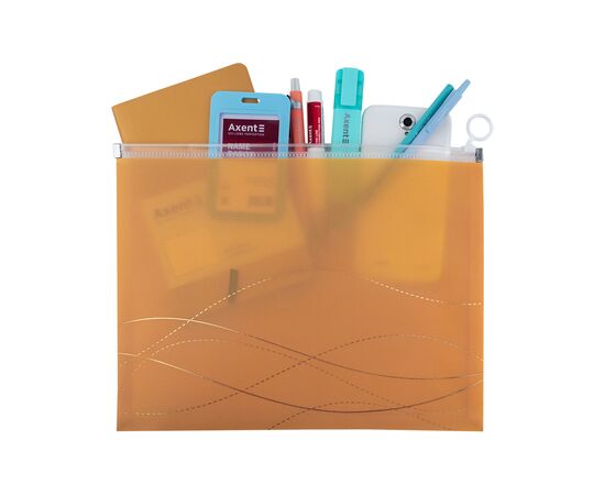 Папка на молнии Axent zip-lock А4 Waves-1 (1497-40-A), изображение 3 Папка на молнии Axent zip-lock А4 Waves-1 (1497-40-A), изображение 3