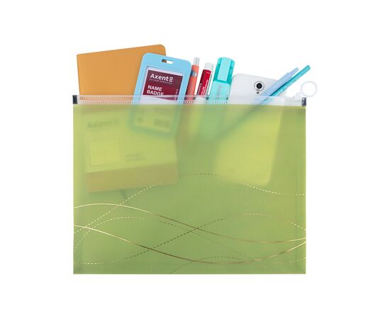 Папка на молнии Axent zip-lock А4 Waves-3 (1497-42-A), изображение 3 Папка на молнии Axent zip-lock А4 Waves-3 (1497-42-A), изображение 3