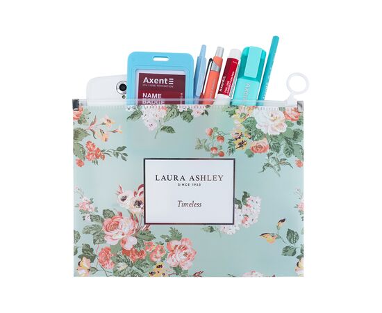 Папка на молнии Axent zip-lock А5 Laura Ashley, Timeless (1498-32-A), изображение 3 Папка на молнии Axent zip-lock А5 Laura Ashley, Timeless (1498-32-A), изображение 3