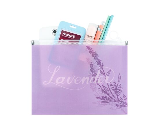Папка на блискавці Axent zip-lock А5 Lavender-1 (1498-36-A), зображення 3 Папка на блискавці Axent zip-lock А5 Lavender-1 (1498-36-A), зображення 3