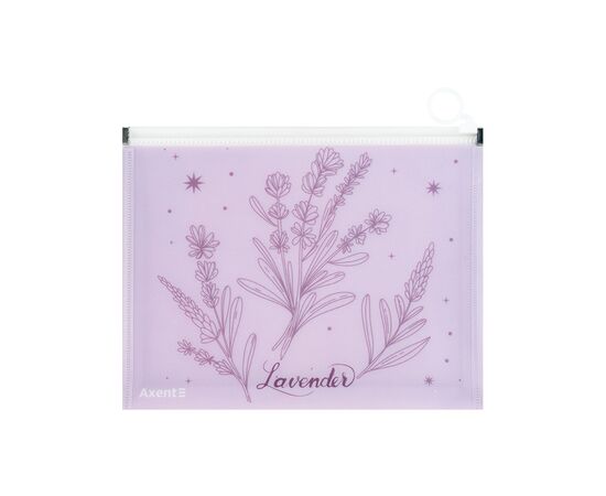 Папка на молнии Axent zip-lock А5 Lavender-2 (1498-37-A), изображение 2 Папка на молнии Axent zip-lock А5 Lavender-2 (1498-37-A), изображение 2