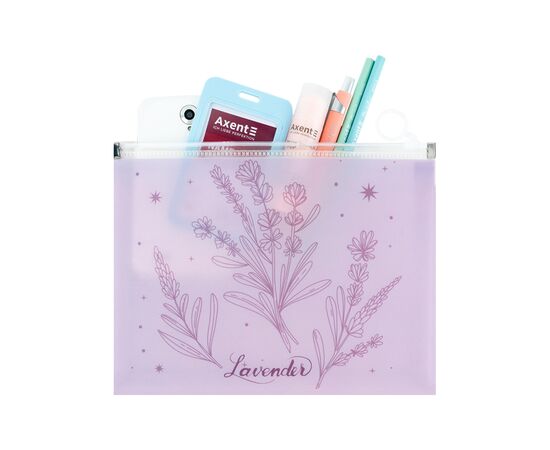 Папка на молнии Axent zip-lock А5 Lavender-2 (1498-37-A), изображение 3 Папка на молнии Axent zip-lock А5 Lavender-2 (1498-37-A), изображение 3