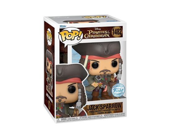 Фигурка Funko Pop серии Пираты карибского моря - Джек Воробей (81940), изображение 3 Фигурка Funko Pop серии Пираты карибского моря - Джек Воробей (81940), изображение 3