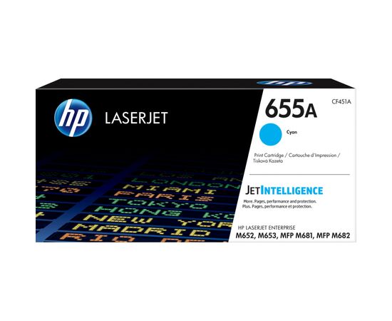 Картридж HP CLJ  655A Cyan 10.5K (CF451A)