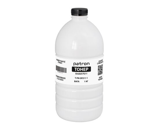 Тонер Pantum/Sindoh P211, 1 кг Patron (PN-SP211-1)