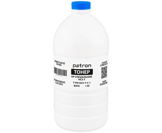 Тонер HP HCS-T, 1 кг, cyan Patron (PN-HCS-T-C-1)
