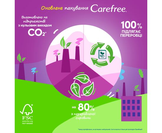 Ежедневные прокладки Carefree Plus Large Fresh 20 шт. (3574661606231/3574661487564), изображение 6