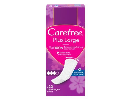 Ежедневные прокладки Carefree Plus Large Fresh 20 шт. (3574661606231/3574661487564)