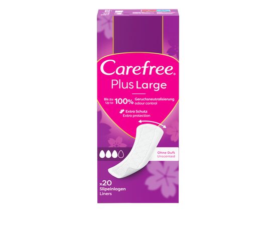 Ежедневные прокладки Carefree Plus Large 20 шт. (3574661606248/3574661487649)