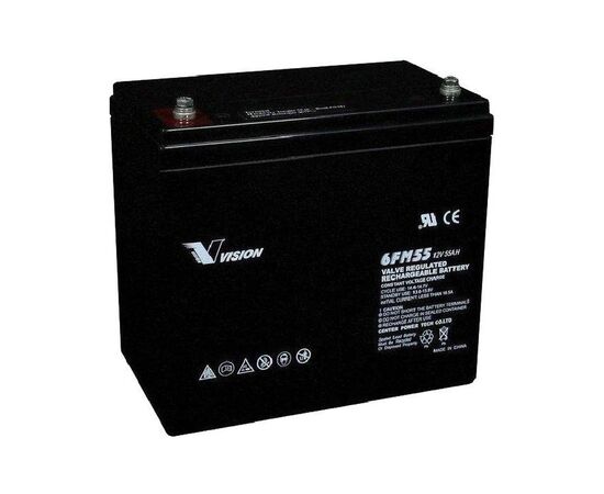Батарея до ДБЖ Vision FM 12V 55Ah (6FM55E-X)