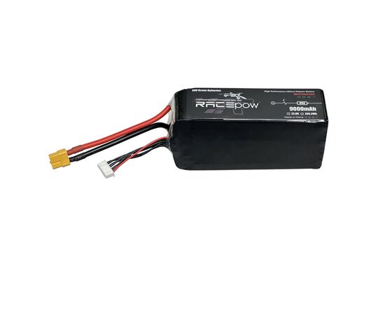 Аккумулятор для дрона RacePow 9000mAh 6S2P 22.8V 80C (9000mAh-6S2P-80C), изображение 7 Аккумулятор для дрона RacePow 9000mAh 6S2P 22.8V 80C (9000mAh-6S2P-80C), изображение 7