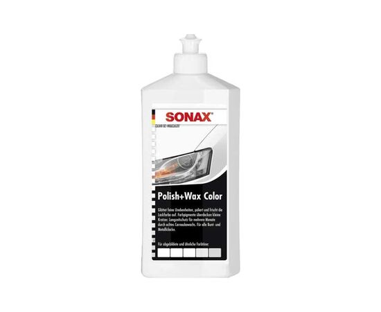 Автополіроль Sonax з воском кольоровий білий (500мл) NanoPro (296000)