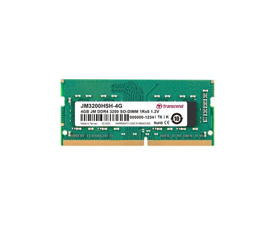 Модуль памяти для ноутбука SoDIMM DDR4 4GB 3200 MHz Transcend (JM3200HSH-4G)