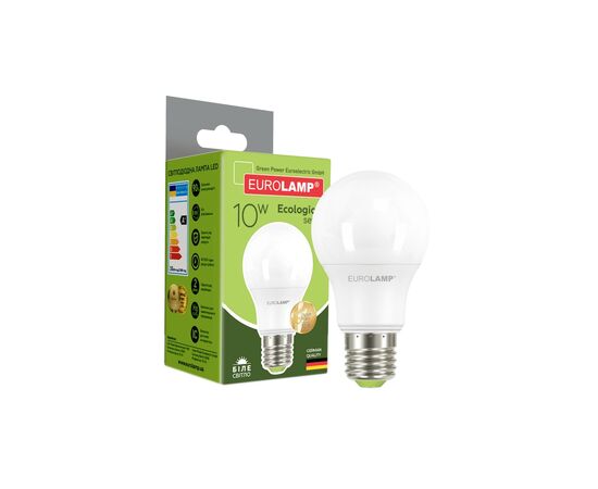 Лампочка Eurolamp LED А60 10W E27 4000K 220V (LED-A60-10274(P)), изображение 3 Лампочка Eurolamp LED А60 10W E27 4000K 220V (LED-A60-10274(P)), изображение 3