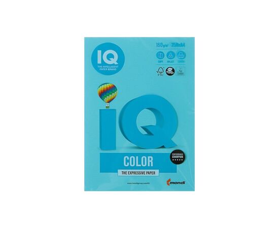 Бумага Mondi IQ color А4 intensive, 160g 250sh Blue (MB30/A4/160/IQ)