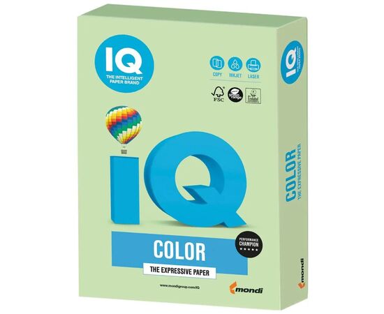 Папір Mondi IQ color А4 pastel, 160g 250sh Green (MG28/A4/160/IQ)